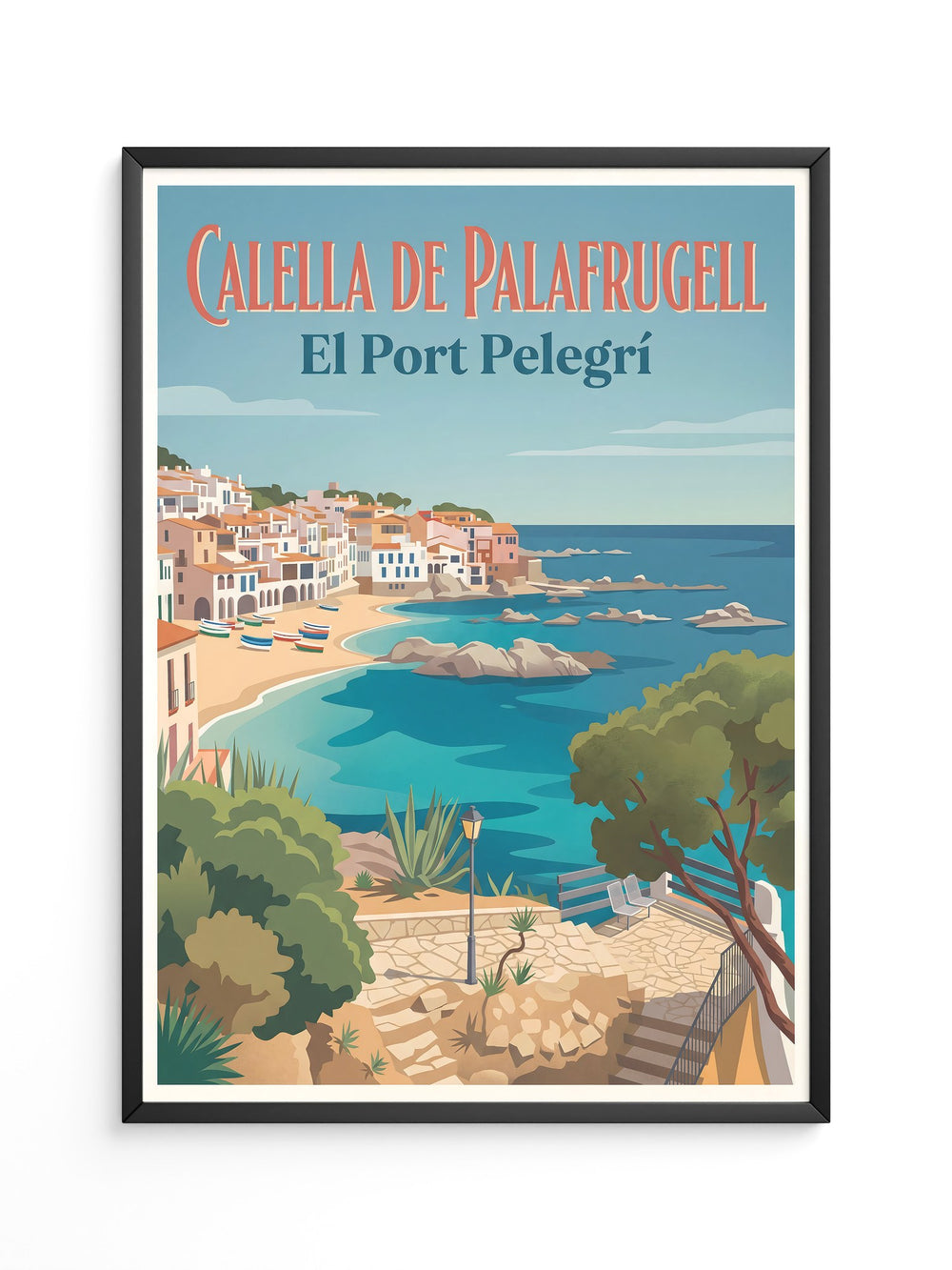 Mittelmeerküste Retro Idylle