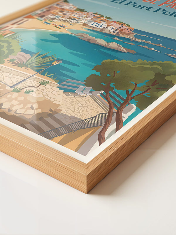 Mittelmeerküste Retro Idylle