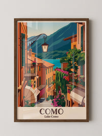 Como See Gasse farbenfroh