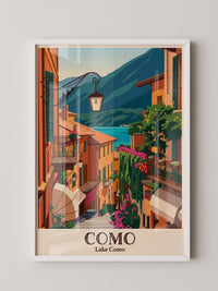 Como See Gasse farbenfroh