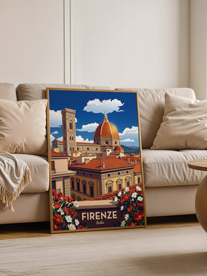 Florenz Skyline Rotdachperspektive
