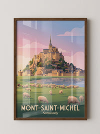 Mont-Saint-Michel Sonnenuntergang Kunst