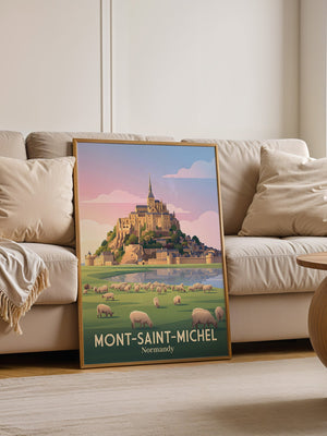 Mont-Saint-Michel Sonnenuntergang Kunst