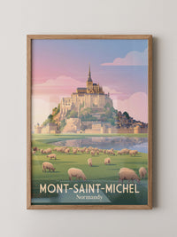 Mont-Saint-Michel Sonnenuntergang Kunst