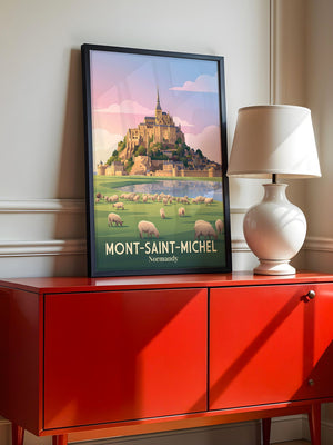 Mont-Saint-Michel Sonnenuntergang Kunst