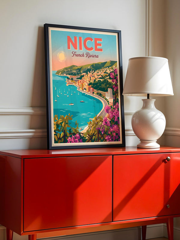 Nizza Küste Retro-Stil