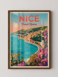 Nizza Küste Retro-Stil