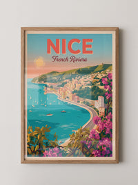 Nizza Küste Retro-Stil
