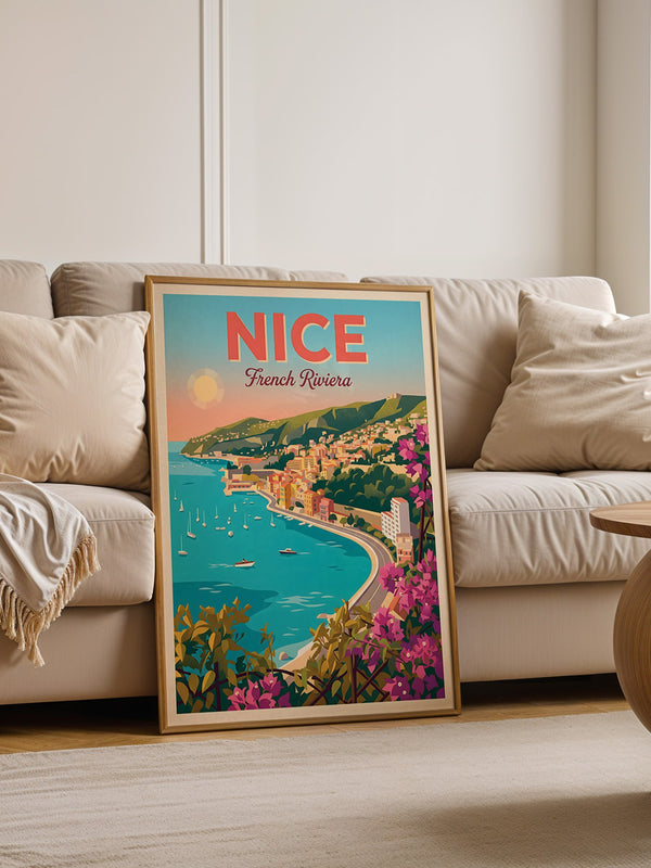 Nizza Küste Retro-Stil