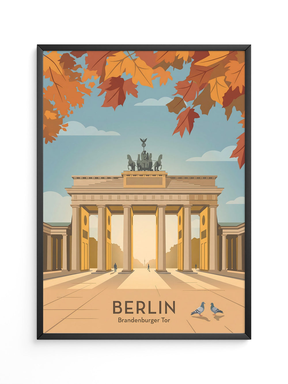 Brandenburger Tor Herbstblätter