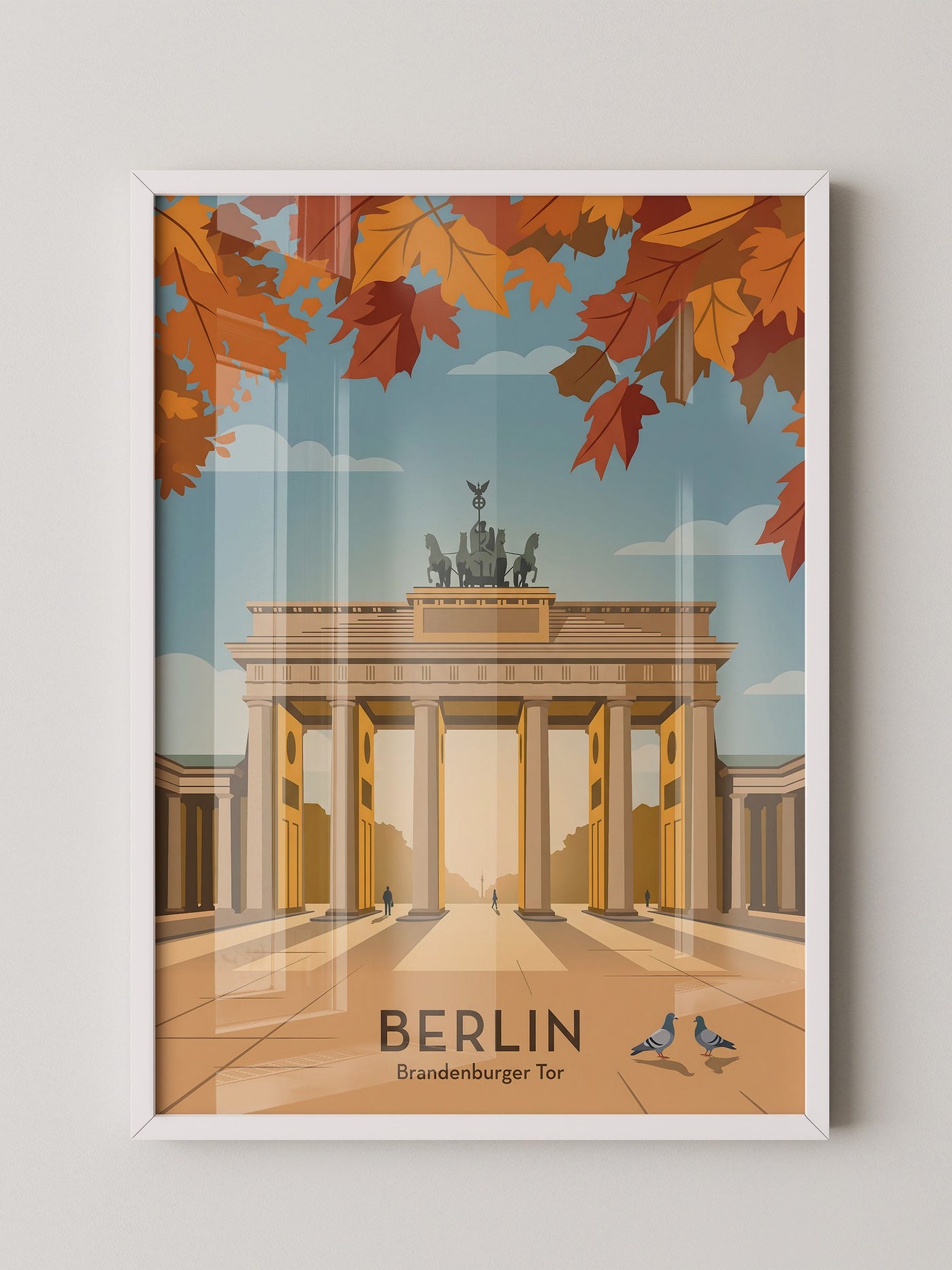 Brandenburger Tor Herbstblätter