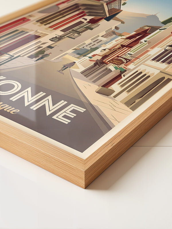 Bayonne Gassen Retro Stil