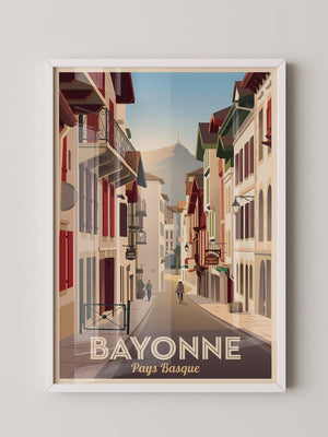 Bayonne Gassen Retro Stil