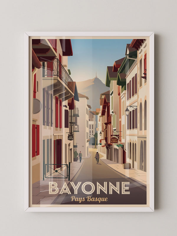 Bayonne Gassen Retro Stil