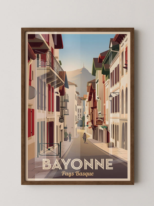 Bayonne Gassen Retro Stil