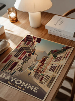 Bayonne Gassen Retro Stil