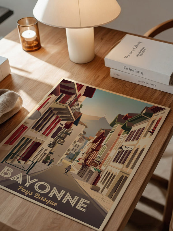 Bayonne Gassen Retro Stil