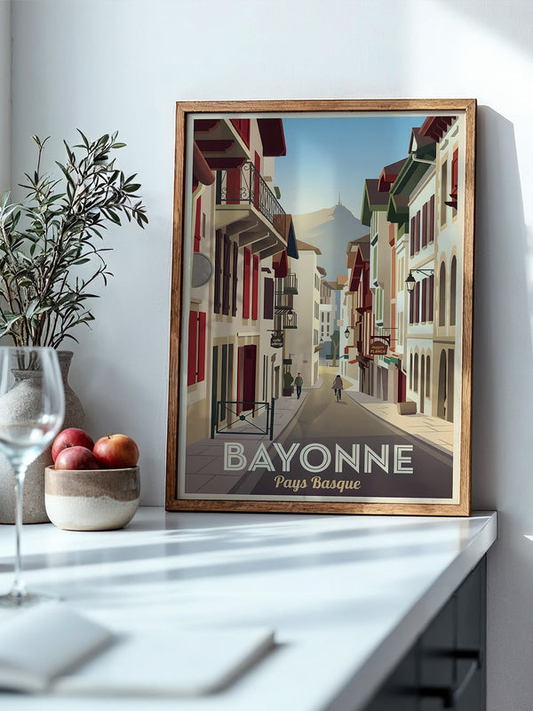 Bayonne Gassen Retro Stil