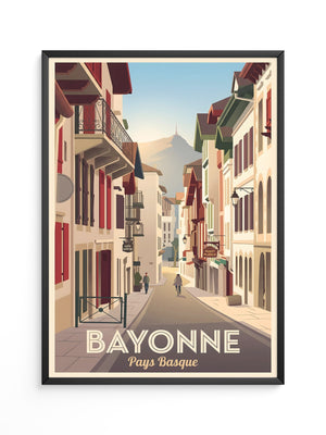 Bayonne Gassen Retro Stil