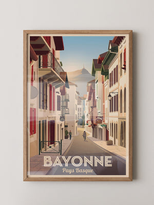 Bayonne Gassen Retro Stil