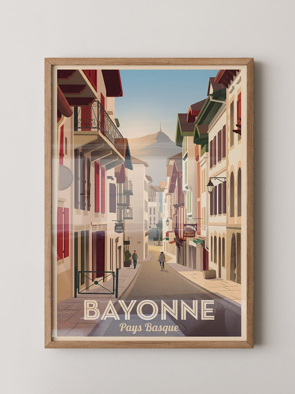 Bayonne Gassen Retro Stil
