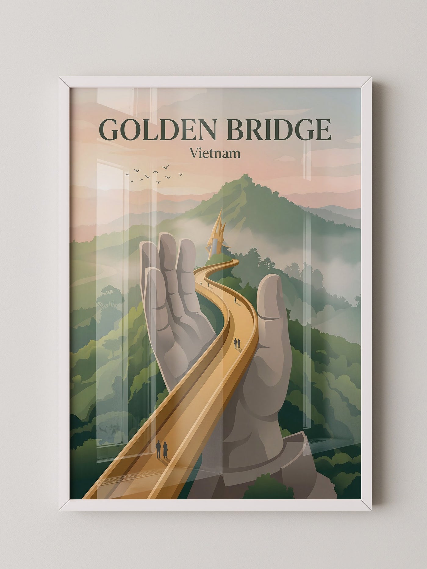Goldene Brücke Vietnam Mystisch