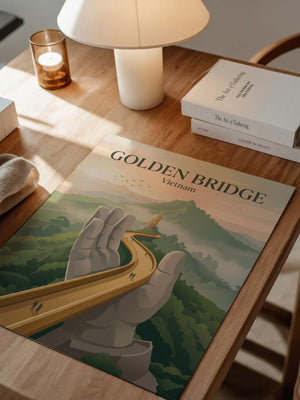 Goldene Brücke Vietnam Mystisch
