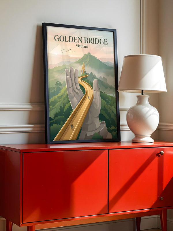 Goldene Brücke Vietnam Mystisch
