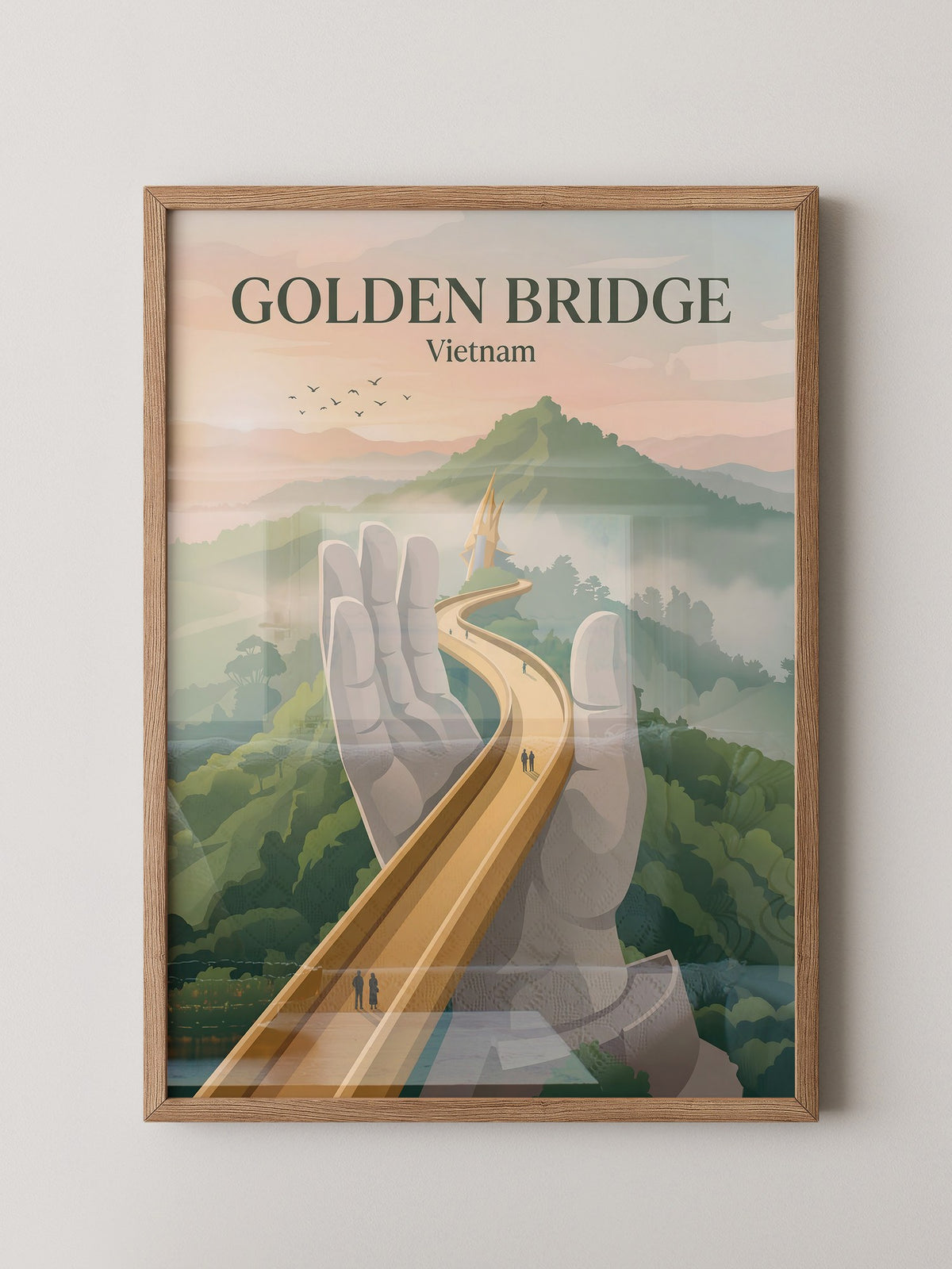 Goldene Brücke Vietnam Mystisch