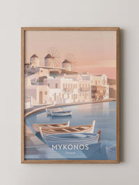 Mykonos Pastell Sonnenuntergang