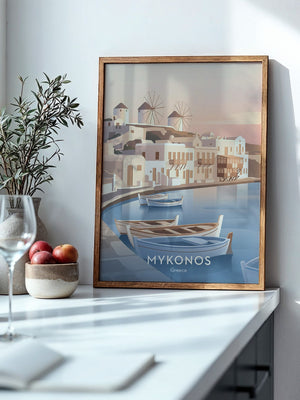 Mykonos Pastell Sonnenuntergang