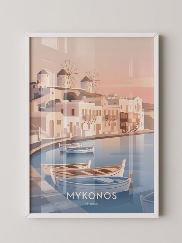 Mykonos Pastell Sonnenuntergang