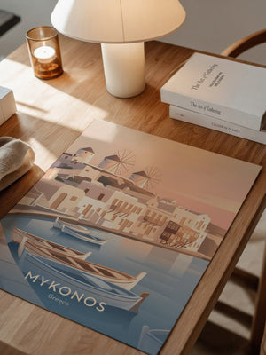 Mykonos Pastell Sonnenuntergang