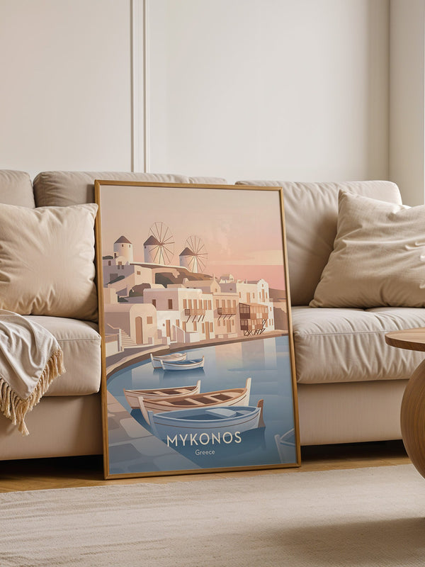 Mykonos Pastell Sonnenuntergang