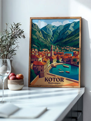 Kotor Altstadt Pastellfarben
