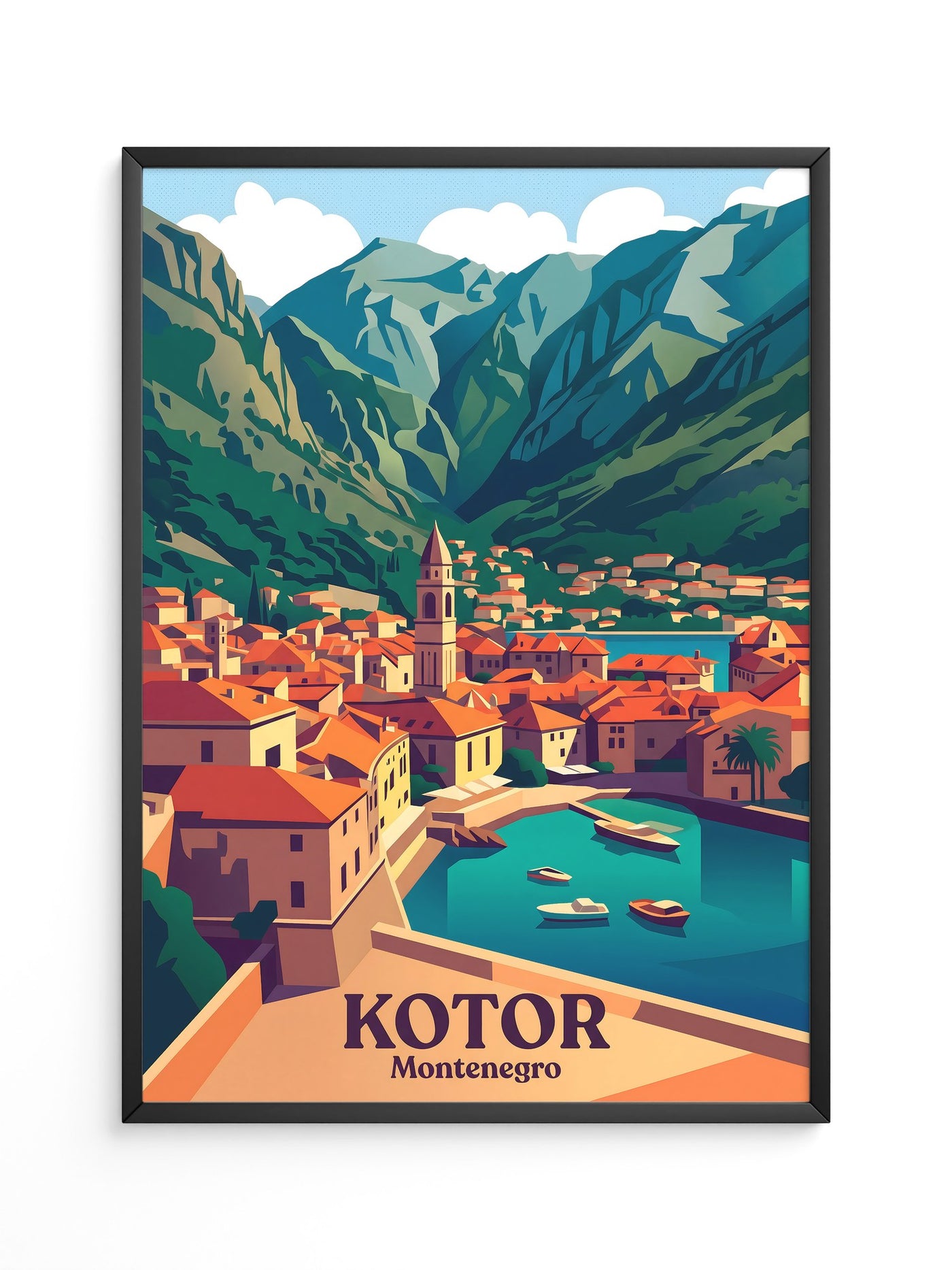 Kotor Altstadt Pastellfarben