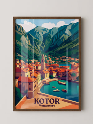 Kotor Altstadt Pastellfarben