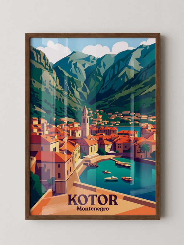 Kotor Altstadt Pastellfarben