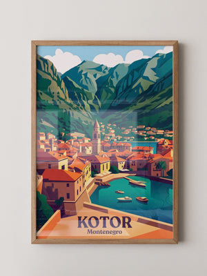 Kotor Altstadt Pastellfarben