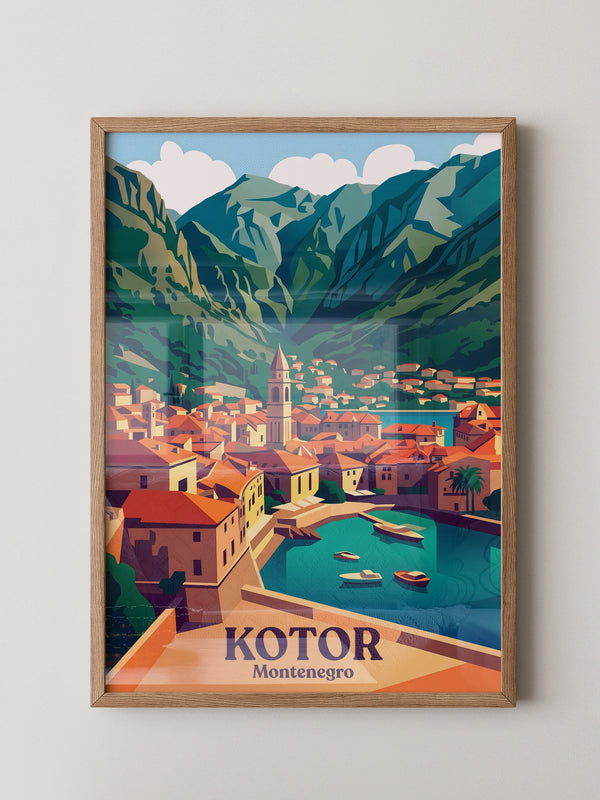 Kotor Altstadt Pastellfarben