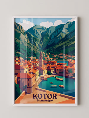 Kotor Altstadt Pastellfarben