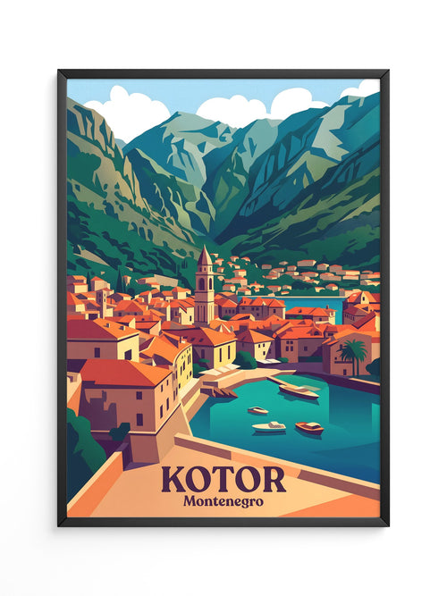 Kotor Altstadt Pastellfarben