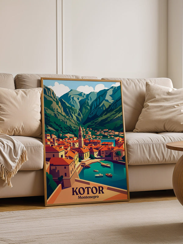 Kotor Altstadt Pastellfarben