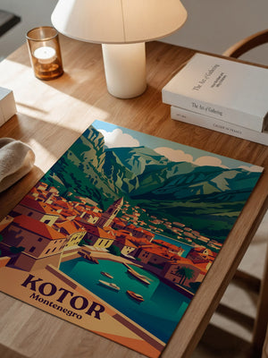 Kotor Altstadt Pastellfarben