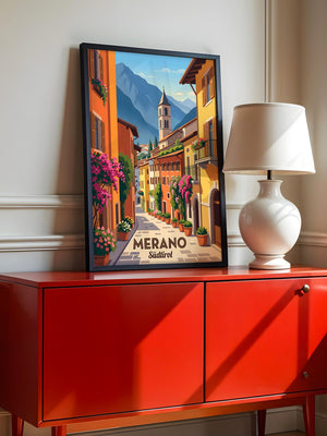 Meran Gasse Pastellfarben