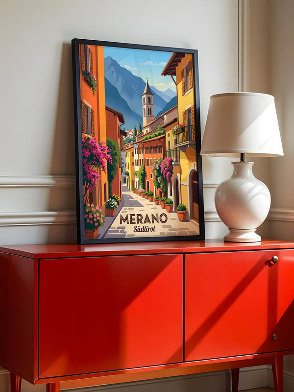 Meran Gasse Pastellfarben