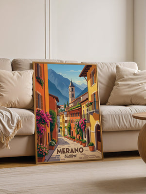 Meran Gasse Pastellfarben