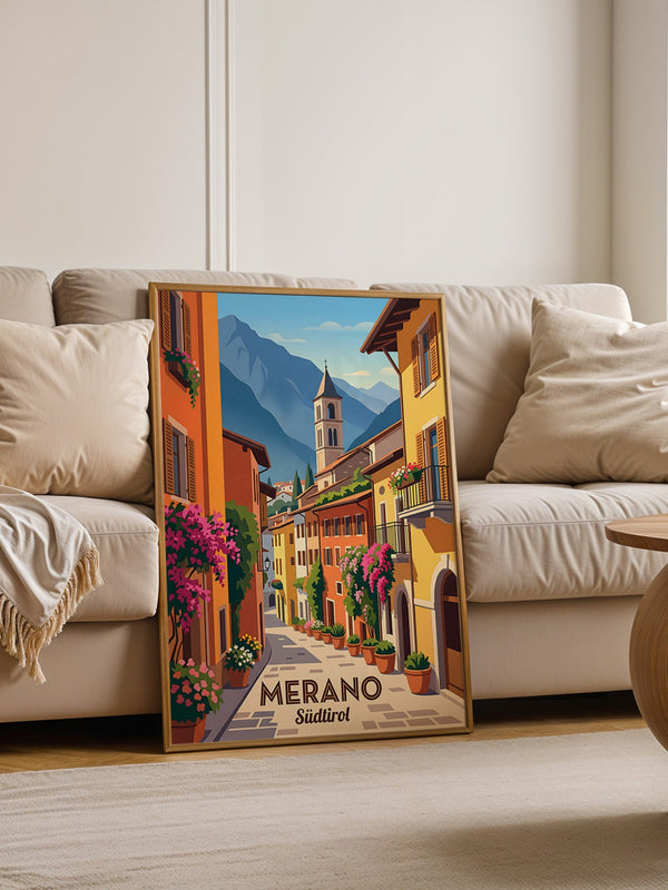 Meran Gasse Pastellfarben