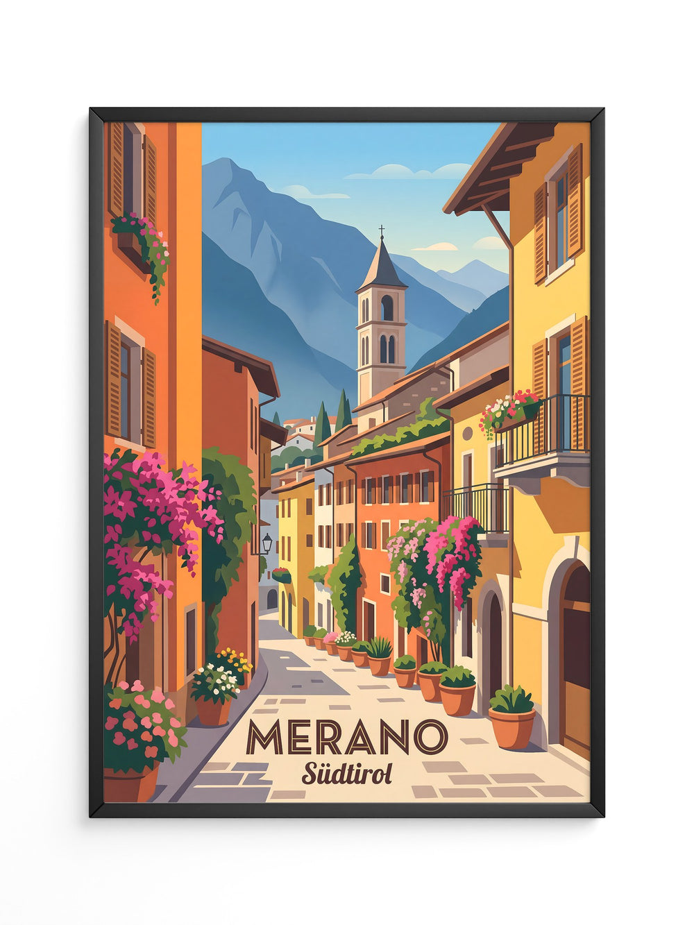 Meran Gasse Pastellfarben