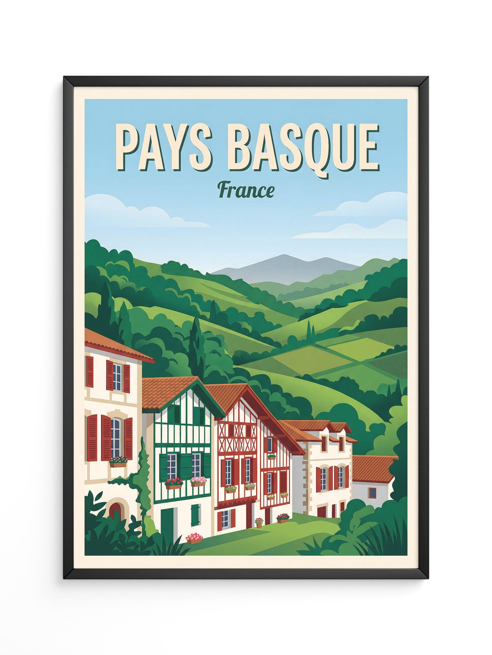 Baskenland Dörfer Grün